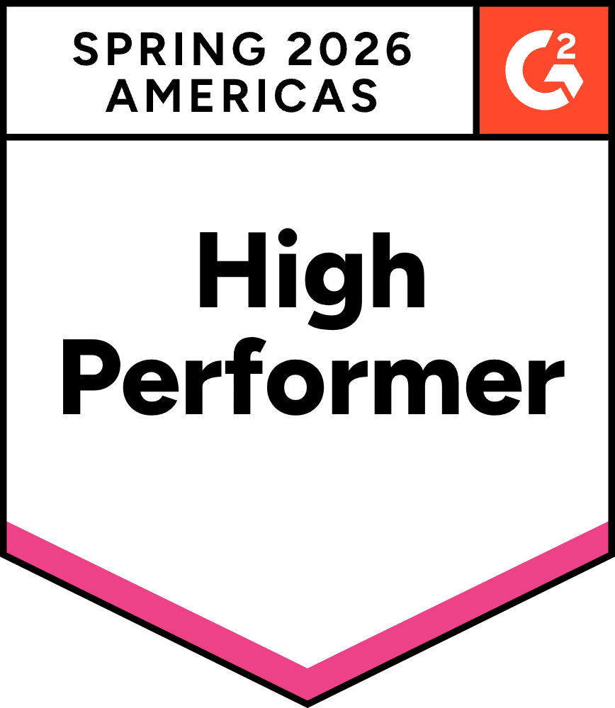 Workzoom G2 badge - High Performer Americas Spring 2026