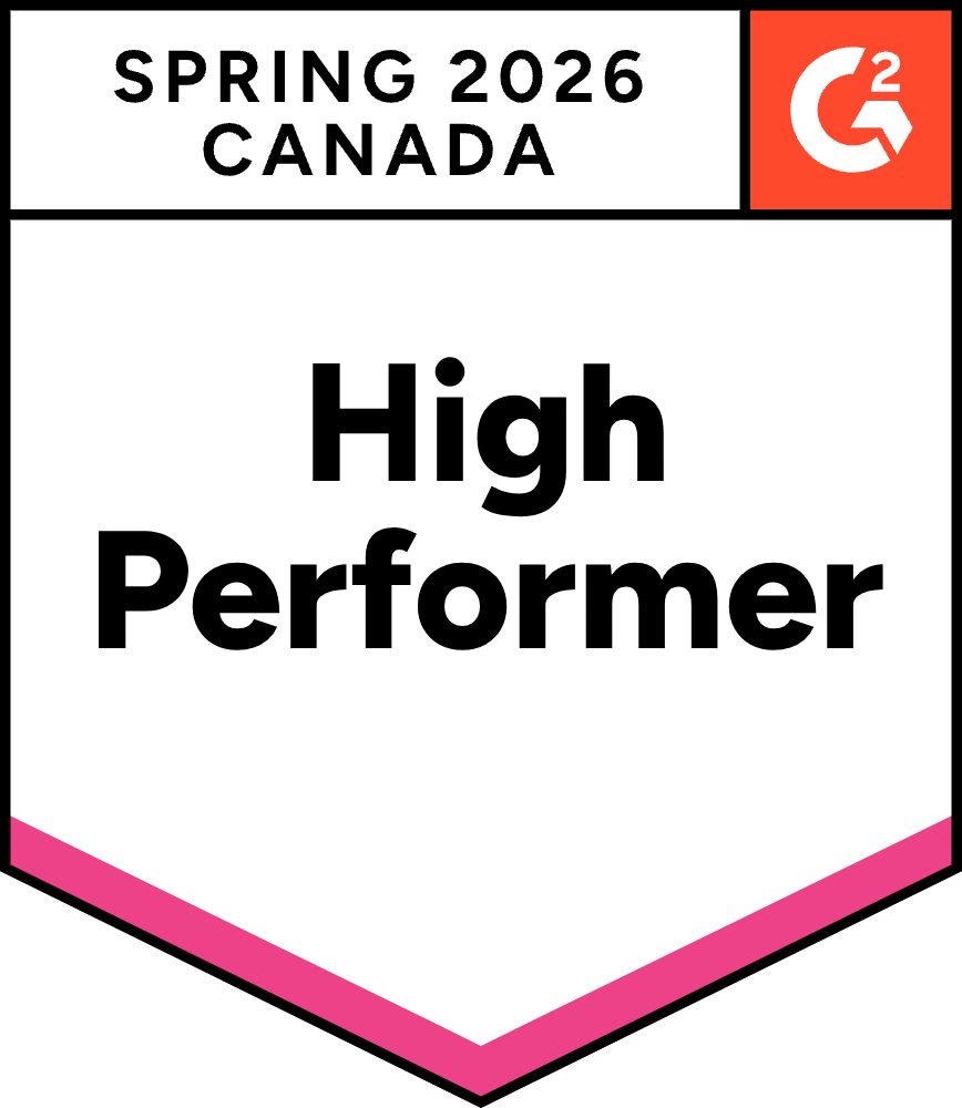 Workzoom G2 badge - High Performer Canada Spring 2026