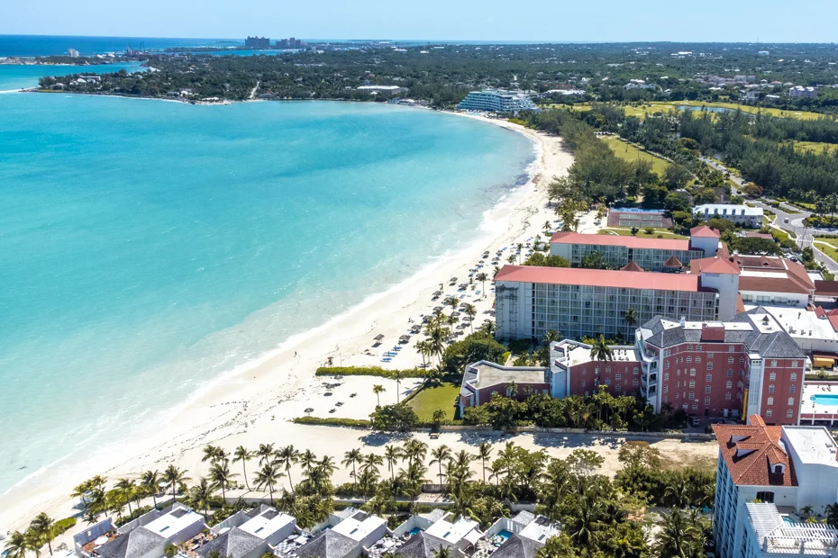 Cable Beach, Nassau, Bahamas, where Cable Bahamas runs payroll for 850 employees across the Family Islands.