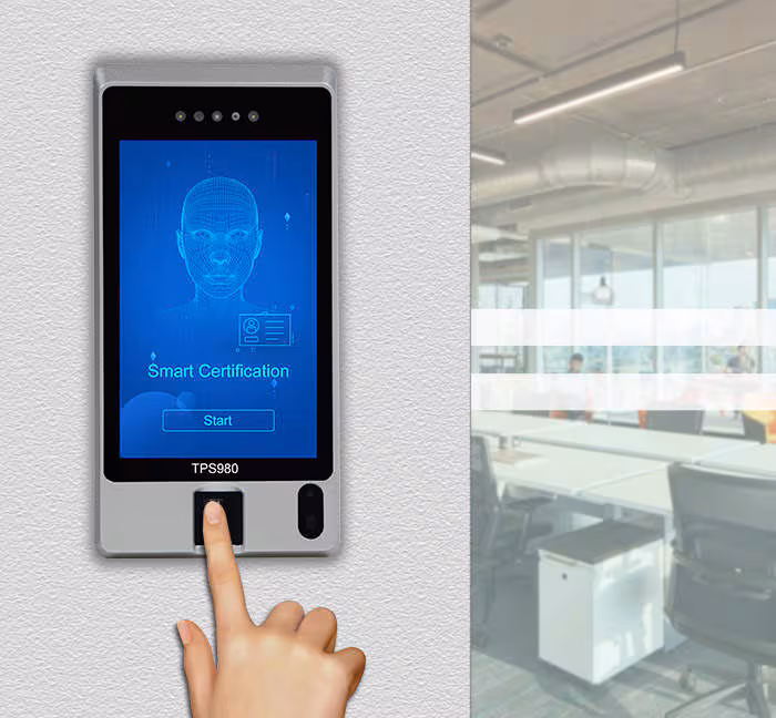 TPS450 fingerprint biometric terminal for time clocking