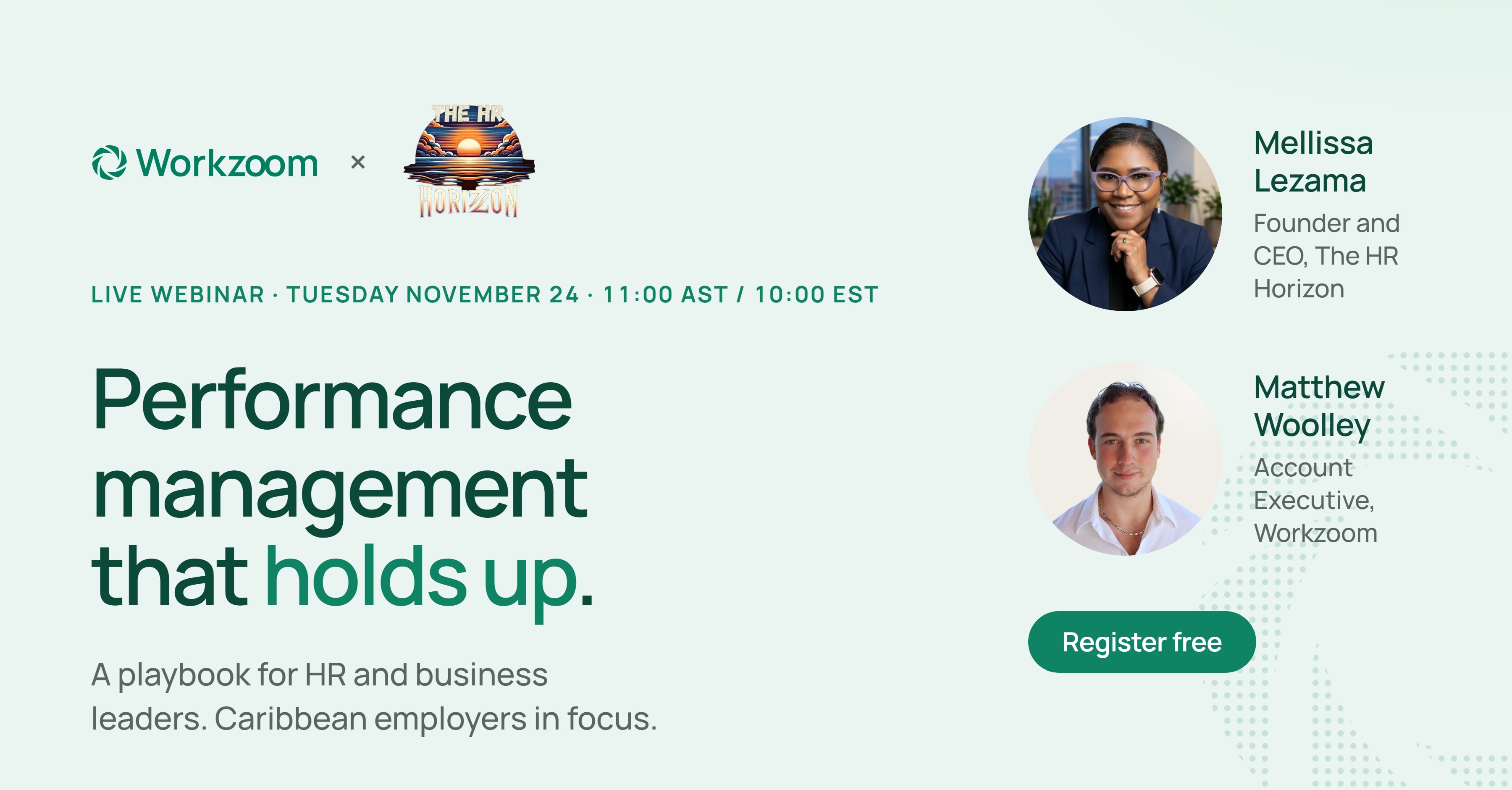Performance Management That Holds Up: A Playbook for HR and Business Leaders, a free Workzoom and The HR Horizon webinar, November 24, 2026