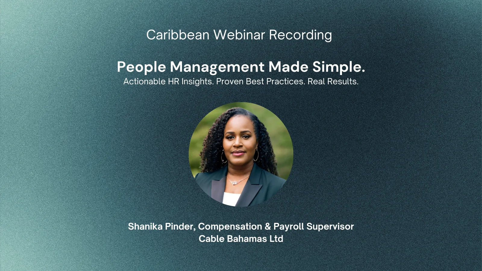 Employee Retention Strategy: Building a Workforce That Stays, Workzoom and SHRM Bahamas webinar, April 2026
