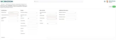 Workzoom Compensation module showing salary bands and merit review grid, compensation management software in Workzoom