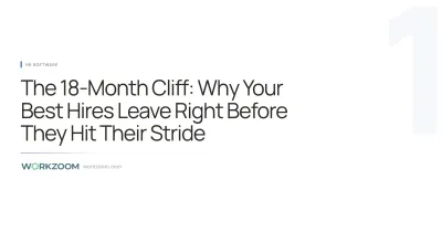 Why good employees leave: Most organisations lose good employees at 18 months. Not because of salary, but because nothing happened at month 14 that should have. Why they leave.
