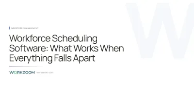 Workforce scheduling software that handles the chaos: overtime rules, last-minute callouts, multi-location coverage. What works for 850+ employees.